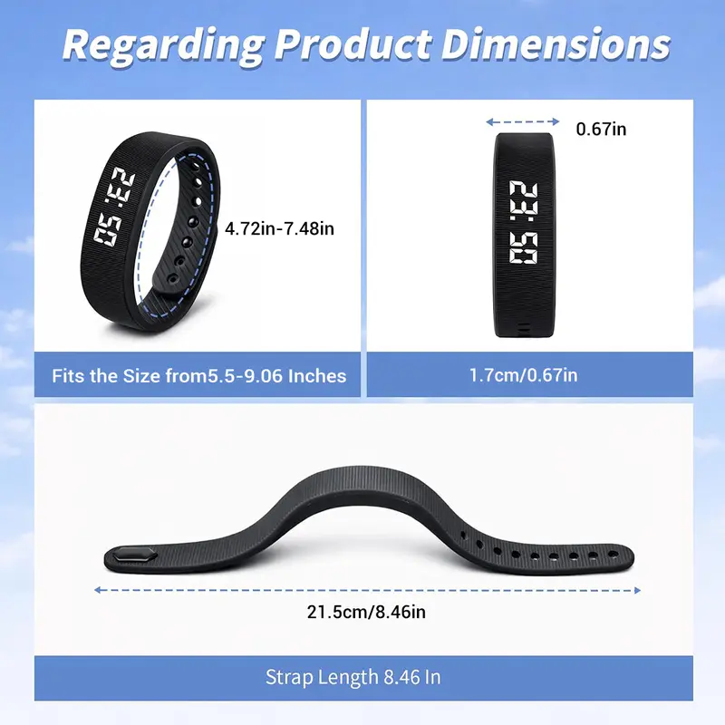 Fitness Tracker with Built-In USB Charging