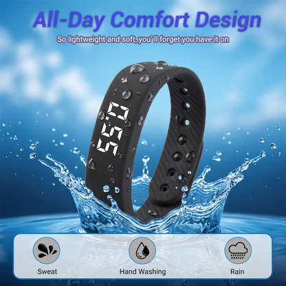 Fitness Tracker with Built-In USB Charging