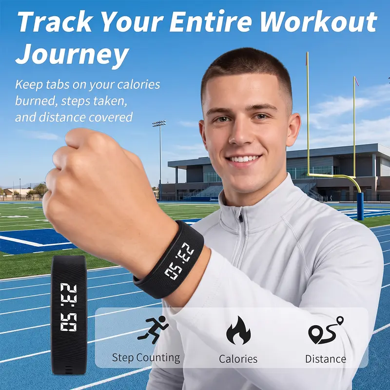 Fitness Tracker with Built-In USB Charging