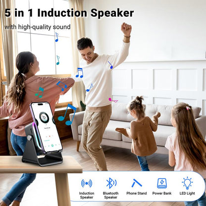 5-in-1 Induction Speaker & Phone Stand