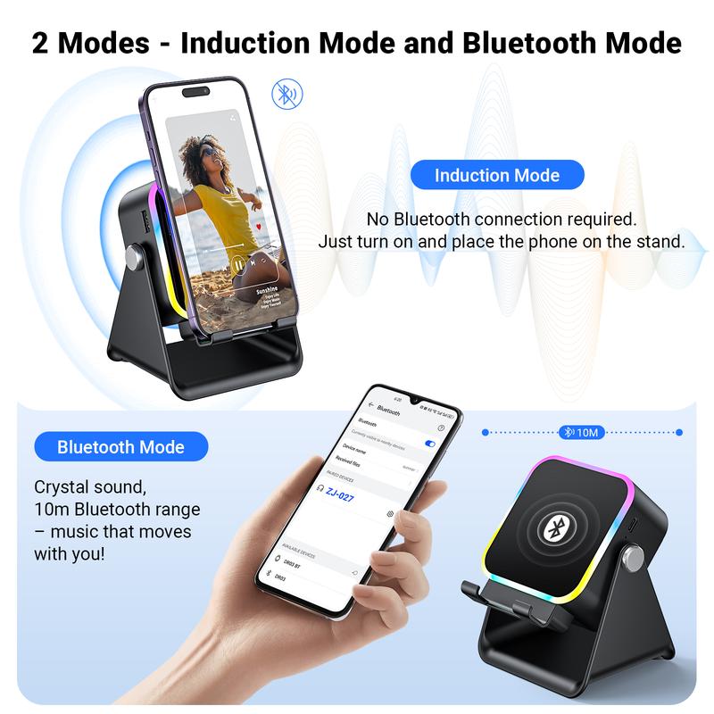 5-in-1 Induction Speaker & Phone Stand