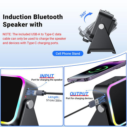 5-in-1 Induction Speaker & Phone Stand
