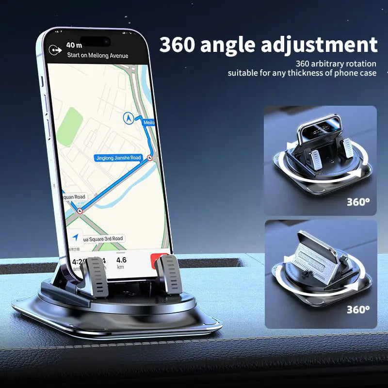 360° Rotating Car Phone Holder with Strong Suction Cup